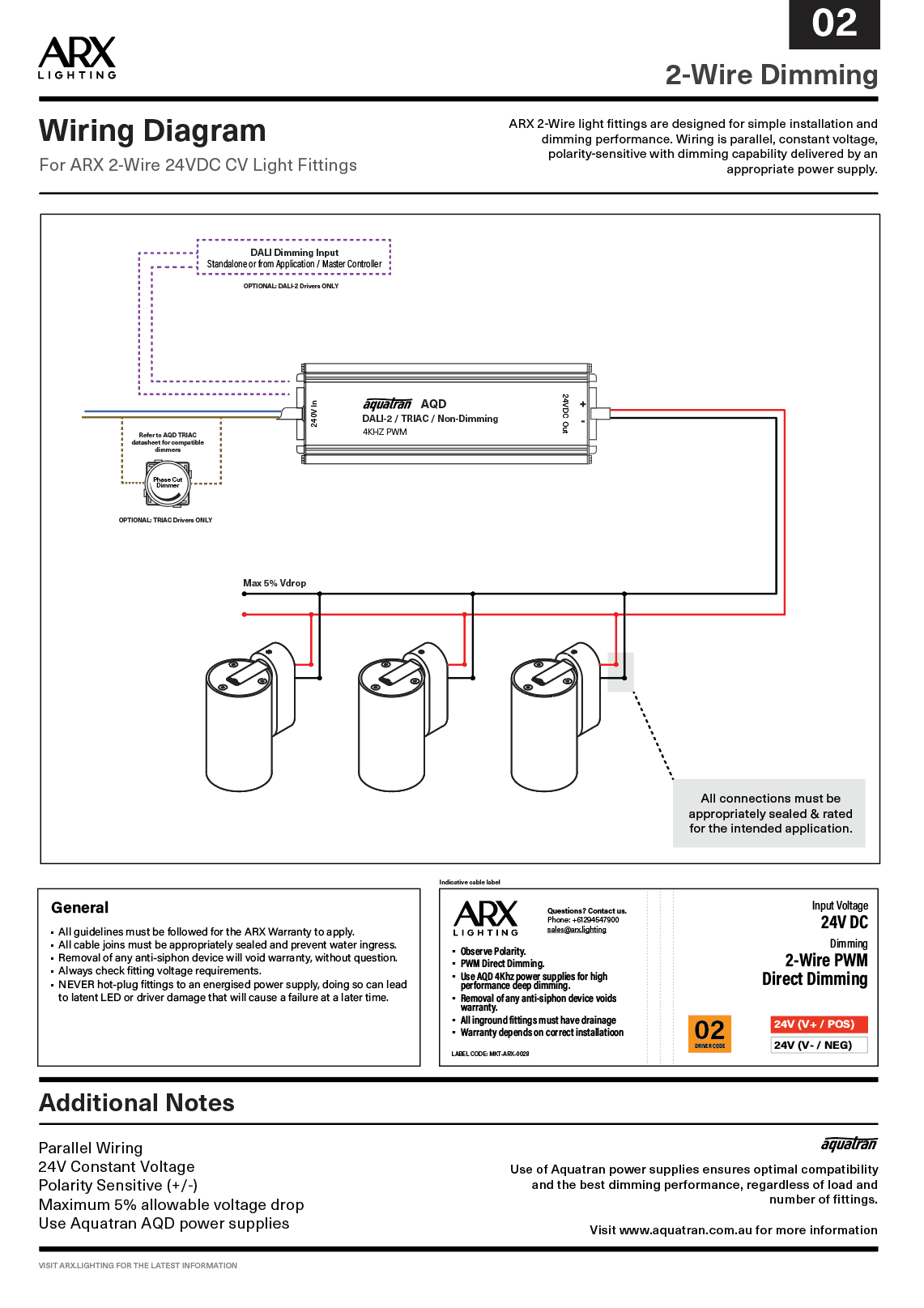 ARX 2-Wire 24V Wiring Diagram